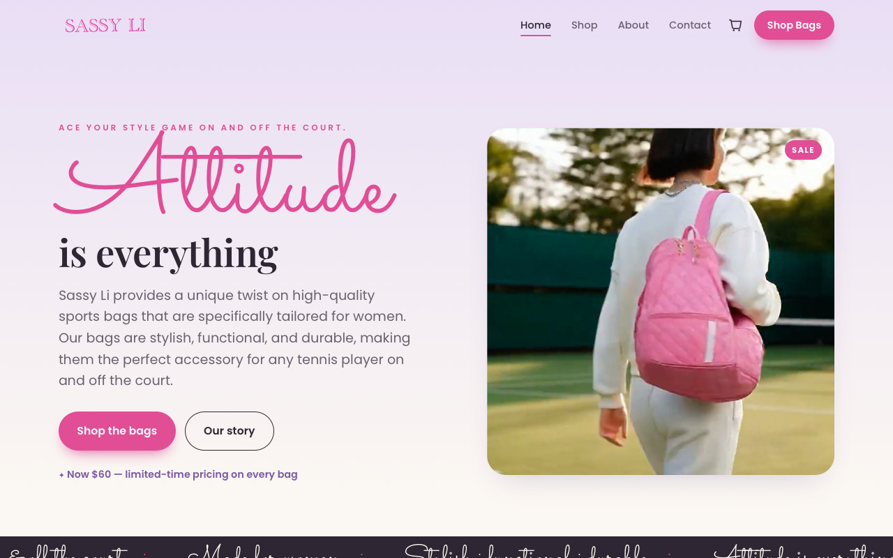 Sassy Li website
